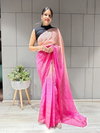 DAC Tassles Designer Chiffon Party Wear Readymade Sarees Wholesale Market In Surat
